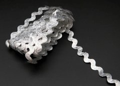 Leonský prámik - hadovka - strieborná - šírka 1 cm