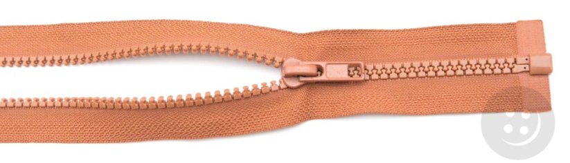 Plastic open-end zippers cubes - length (30 - 95 cm) - various colours