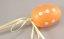 Easter Eggs with polka dots on a stick - red, light blue, green, purple, pink, orange