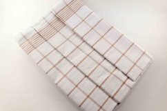 Set of tea towels 3 pieces - cubes - beige - size 50 cm x 70 cm