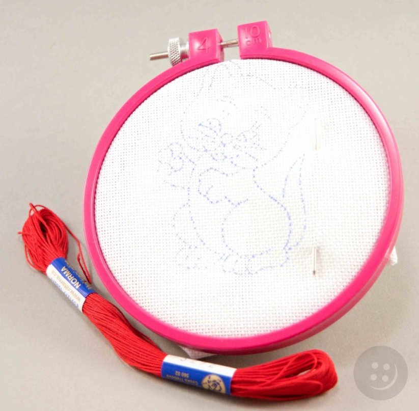 Embroidery pattern for children - Cat - diameter 10 cm