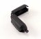 Plastic cord end - black - pulling hole diameter 0.3 cm