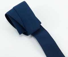 Colored elastic - dark blue - width 4 cm - medium soft