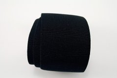 Flat elastics - soft - black - width 6 cm