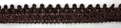 Metallic gimp braid trim - black, copper - width 4,2 cm