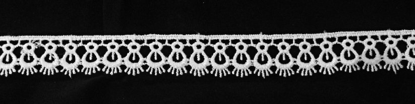 Polyester Lace - white - width 1,8 cm