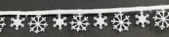 Iron-on flakes by the meter - white - width 3 cm