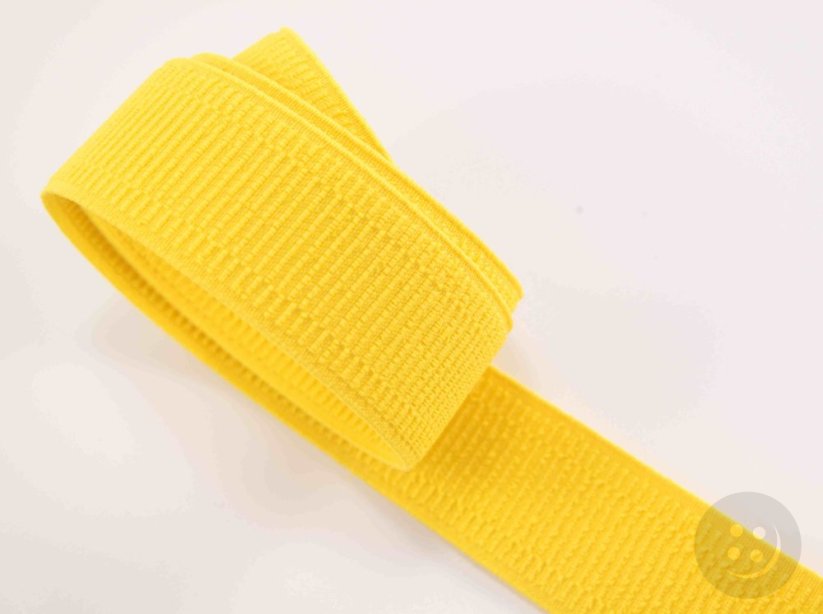 Dámská barevná pruženka - žlutá - šířka 3 cm