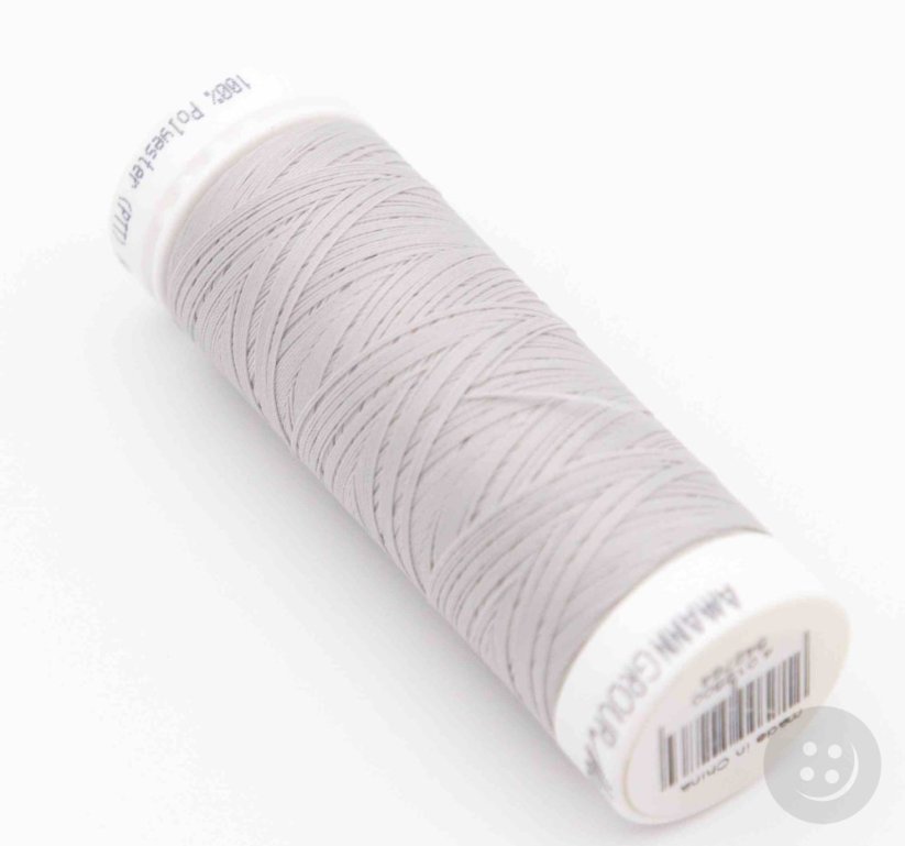 Extra elastic polyester thread - light gray - length 130 m