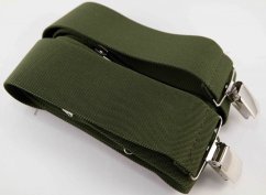 Pánské šle - khaki - šířka 5 cm
