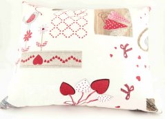 Herbal pillow for a peaceful sleep - hearts - size 35 cm x 28 cm