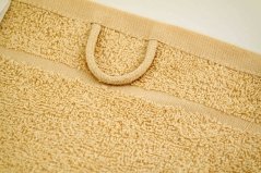 Kinder-Handtuch orange - cremig - Größe 30 cm x 50 cm