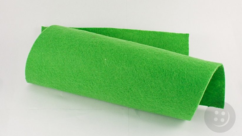 Fabric decorative felt - green