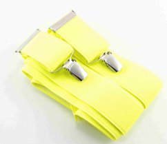 Men's suspenders - yellow - width 3,5 cm